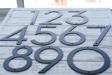 raised metal house number plaque|10 inch metal house numbers.